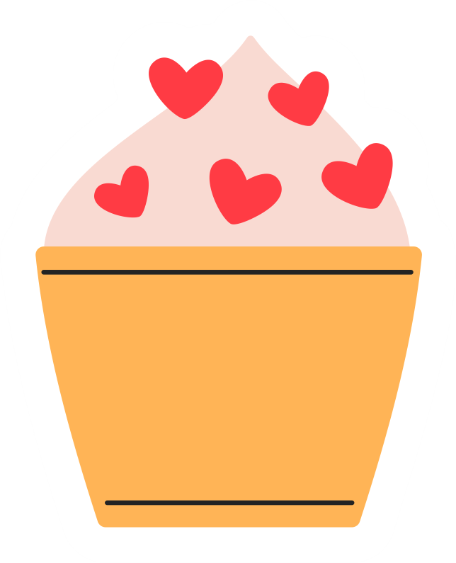 Heart Cupcake